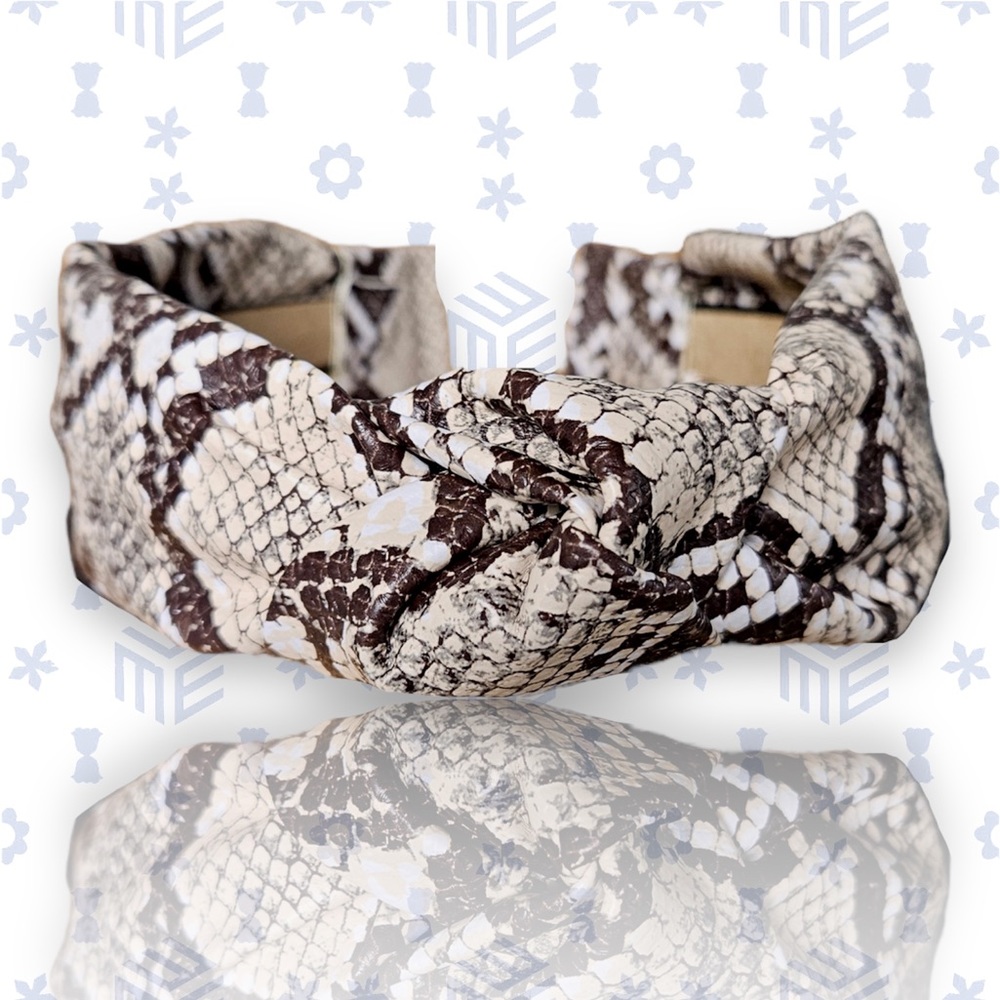 053- Handmade Headband  - Snake Pattern